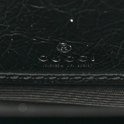 Gucci Vintage Calfskin Interlocking G Zip Wallet Black 6 of 12