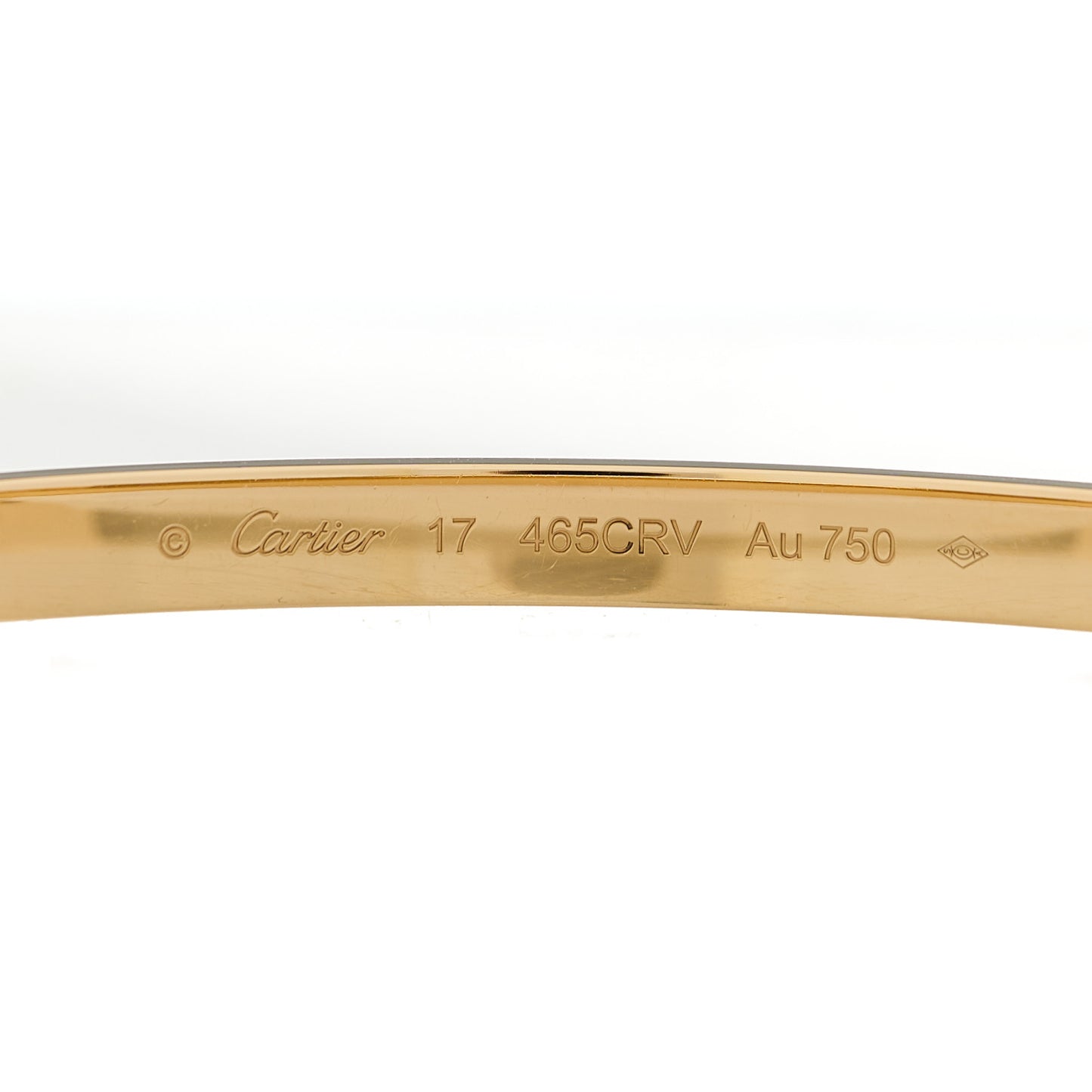 18K Yellow Gold Medium LOVE Bracelet 17