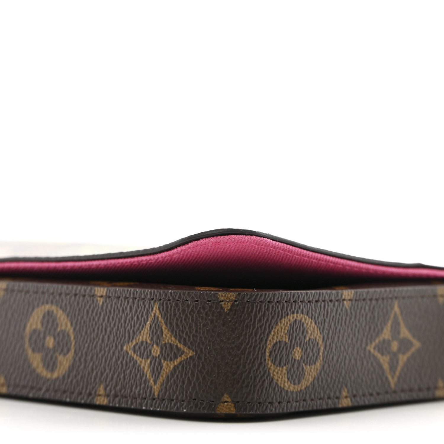 Louis Vuitton Monogram 2021 Christmas Animation Hollywood Pochette Felicie Chain Wallet Fuchsia 12 of 14
