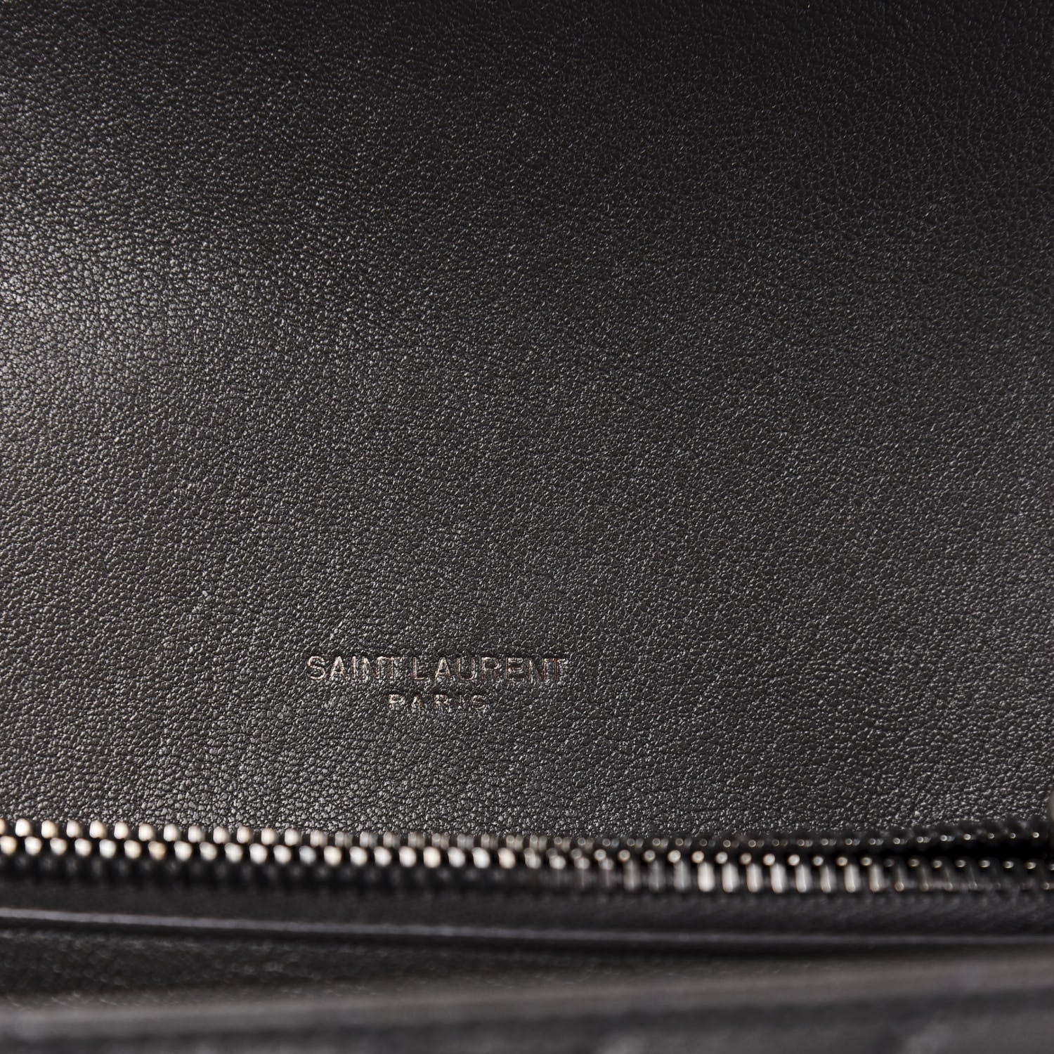 Saint Laurent Sheepskin Matelasse Chevron Monogram Medium College Bag Asphalt 7 of 10