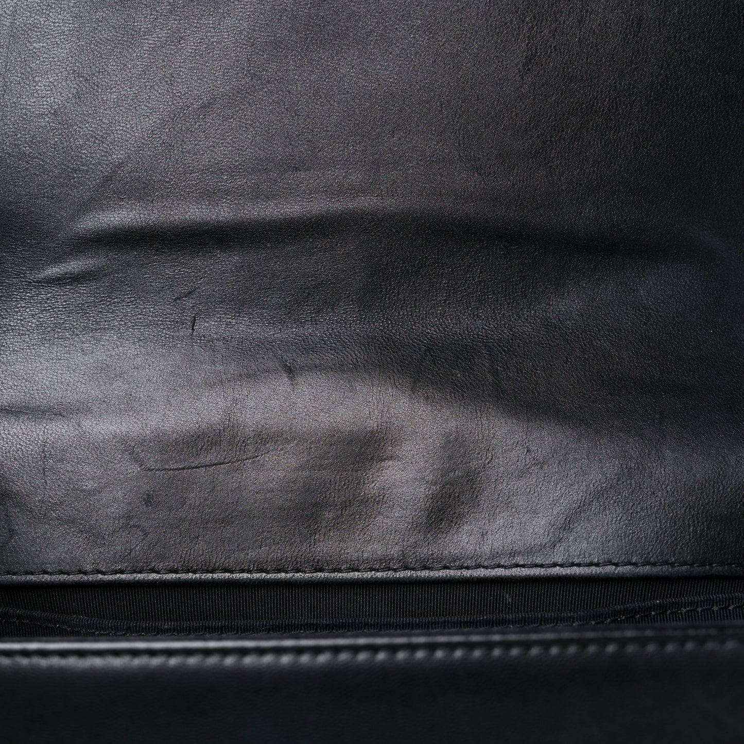 Lambskin Quilted Medium Boy Flap Black