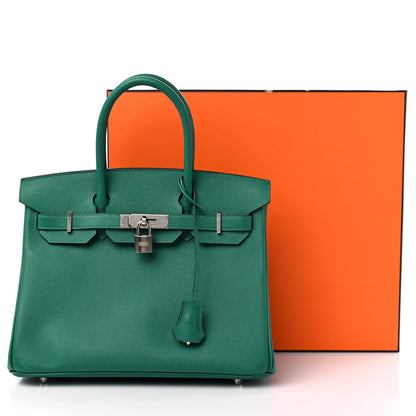 Hermes Epsom Birkin 30 Vert Vertigo 14 of 14