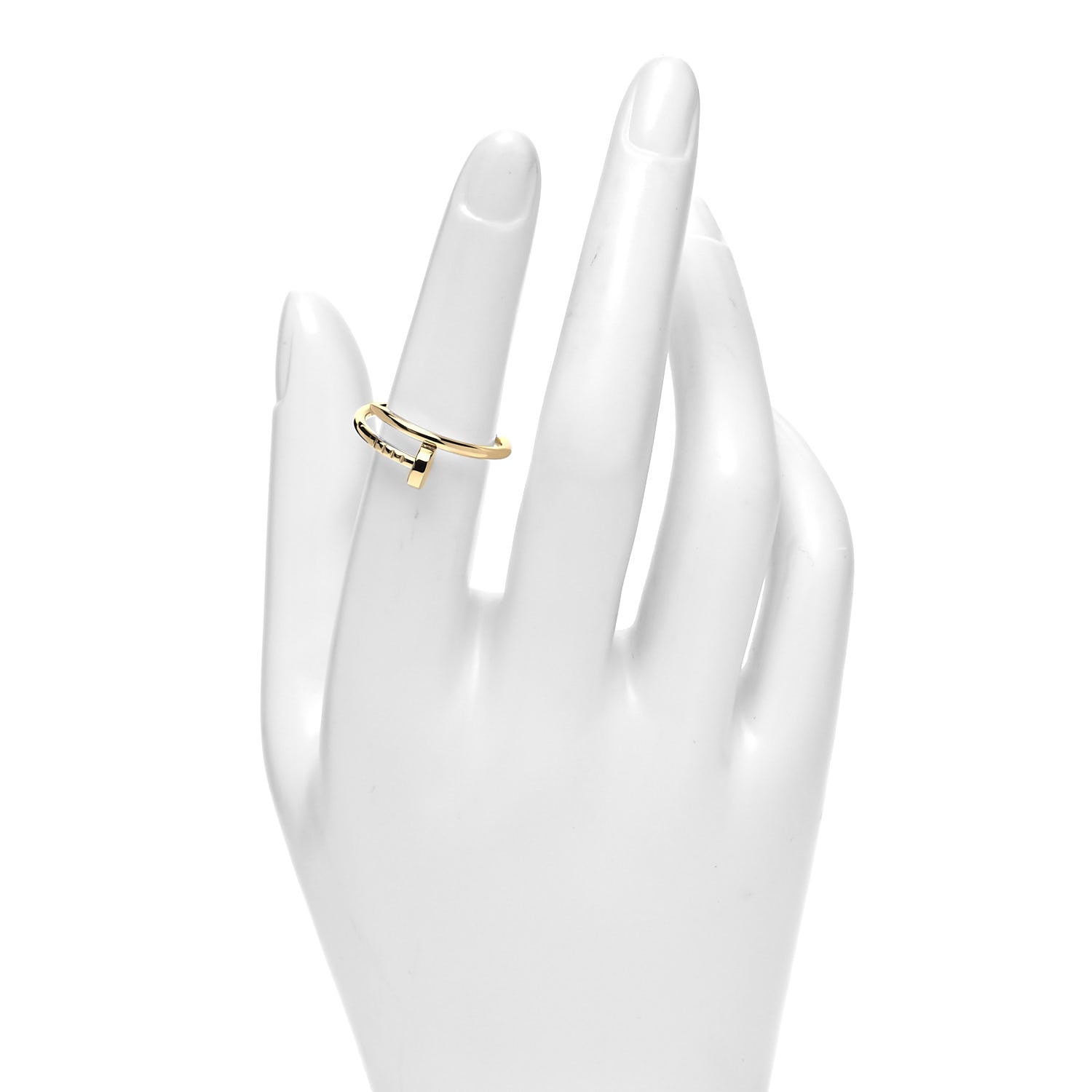 Cartier 18K Yellow Gold Small Juste Un Clou Ring 53 6.5 4 of 10