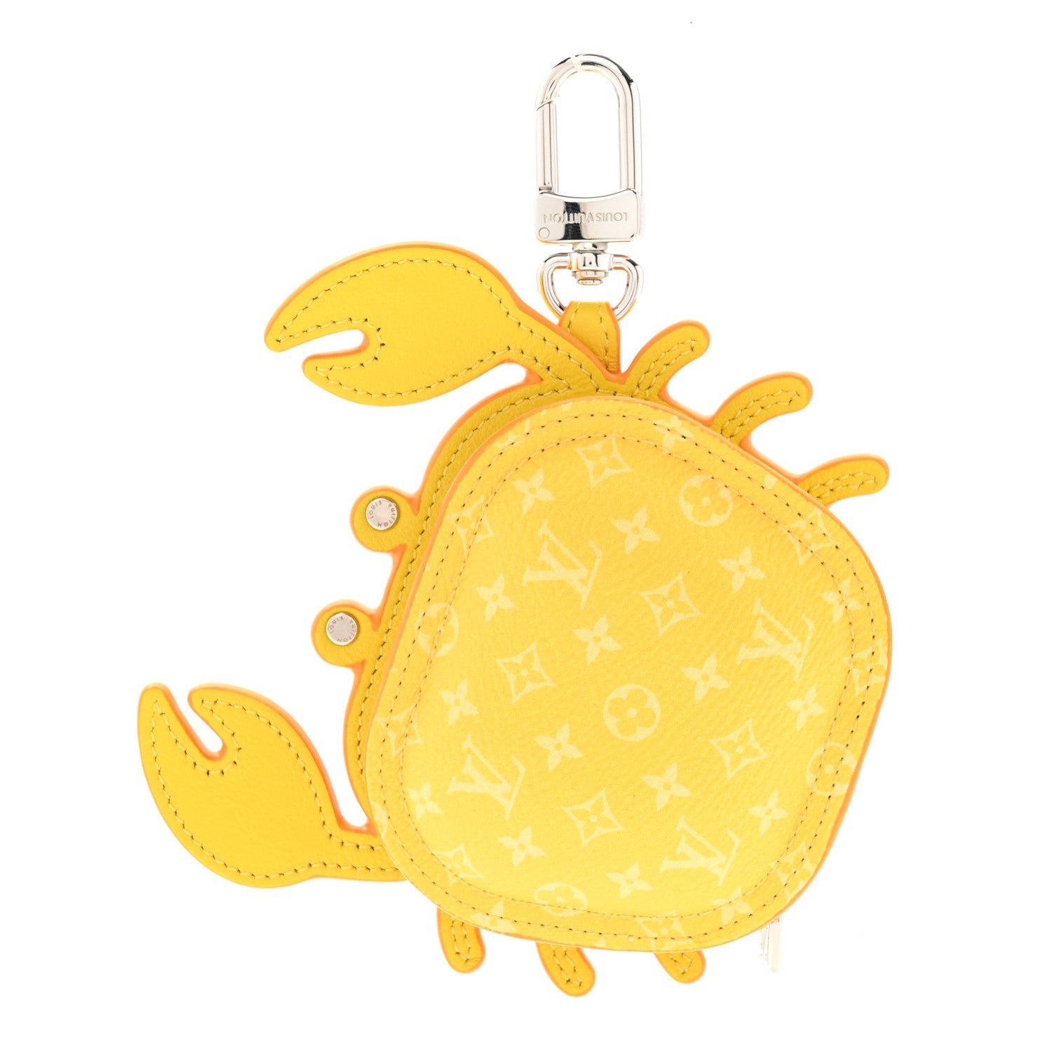 Louis Vuitton Monogram Crab Bag Charm Yellow 1 of 5