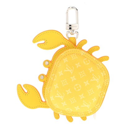 Louis Vuitton Monogram Crab Bag Charm Yellow 1 of 5