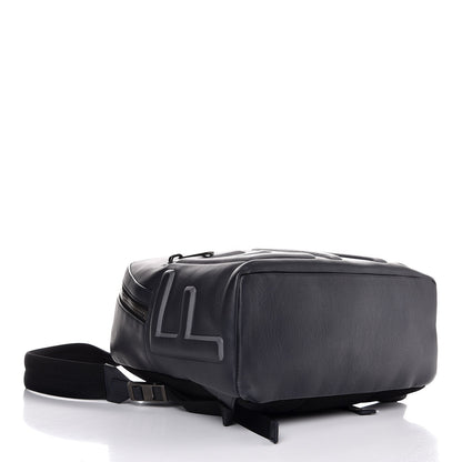 Fendi Calfskin Logo Embossed Backpack Night Blue 4 of 7