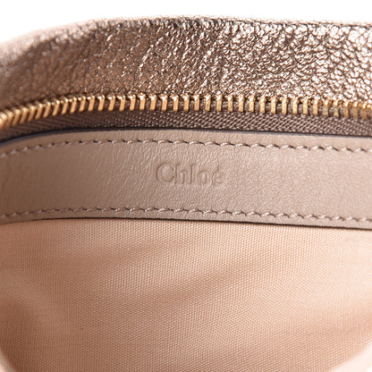 Chloe Metallic Calfskin Mini Roy Chain Pouch Bronze 8 of 10