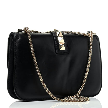 Valentino Garavani Vitello Large Glam Lock Rockstud Flap Black 2 of 4
