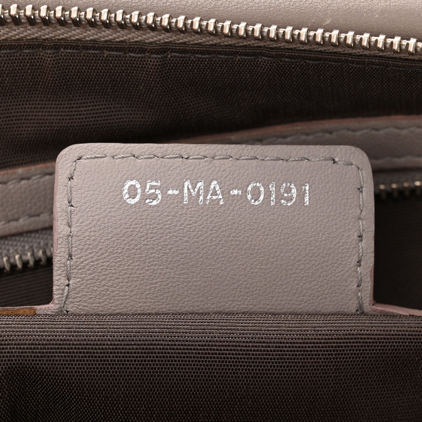 Lambskin Cannage Medium Granville Tote Grey