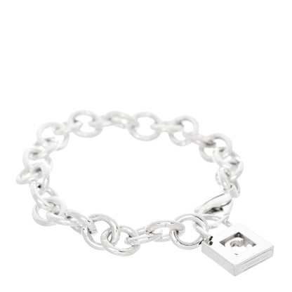 Tiffany Sterling Silver Initial C Lock Charm Bracelet 1 of 3