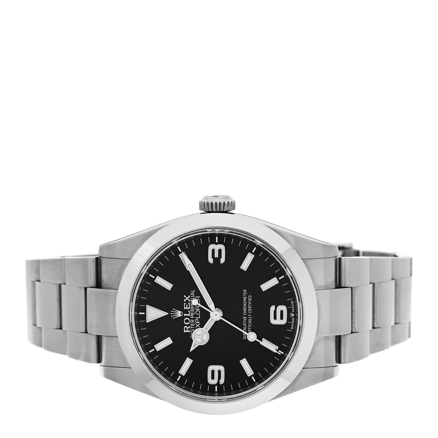 Stainless Steel 40mm Oyster Perpetual Explorer Watch Black 224270