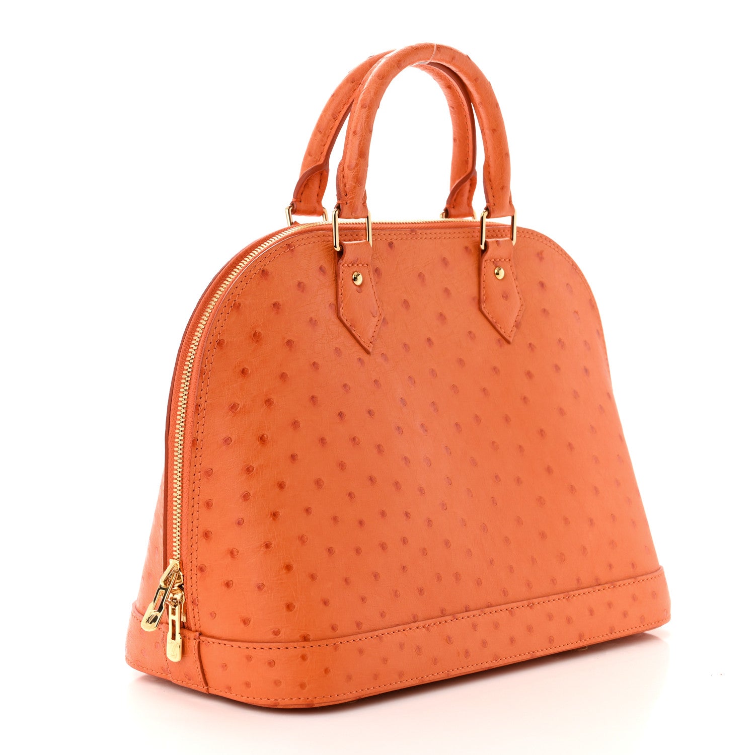 Louis Vuitton Ostrich Alma PM Piment 3 of 9