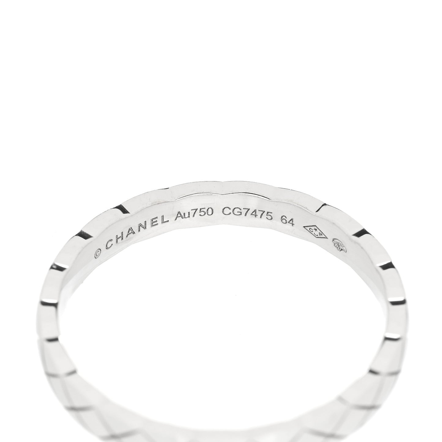 18K White Gold Mini Coco Crush Ring 64 10.75