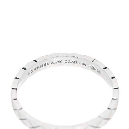 Chanel 18K White Gold Mini Coco Crush Ring 64 10.75 3 of 4