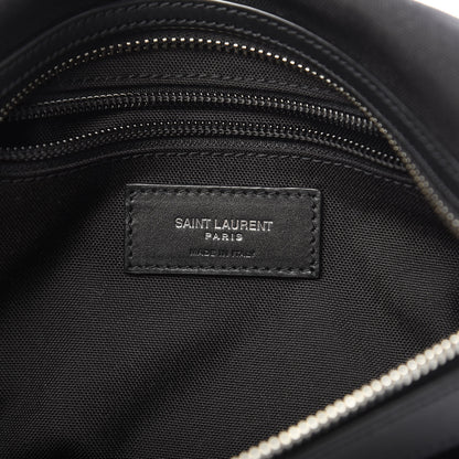 Saint Laurent Canvas Calfskin City Belt Bag Black 6 of 10
