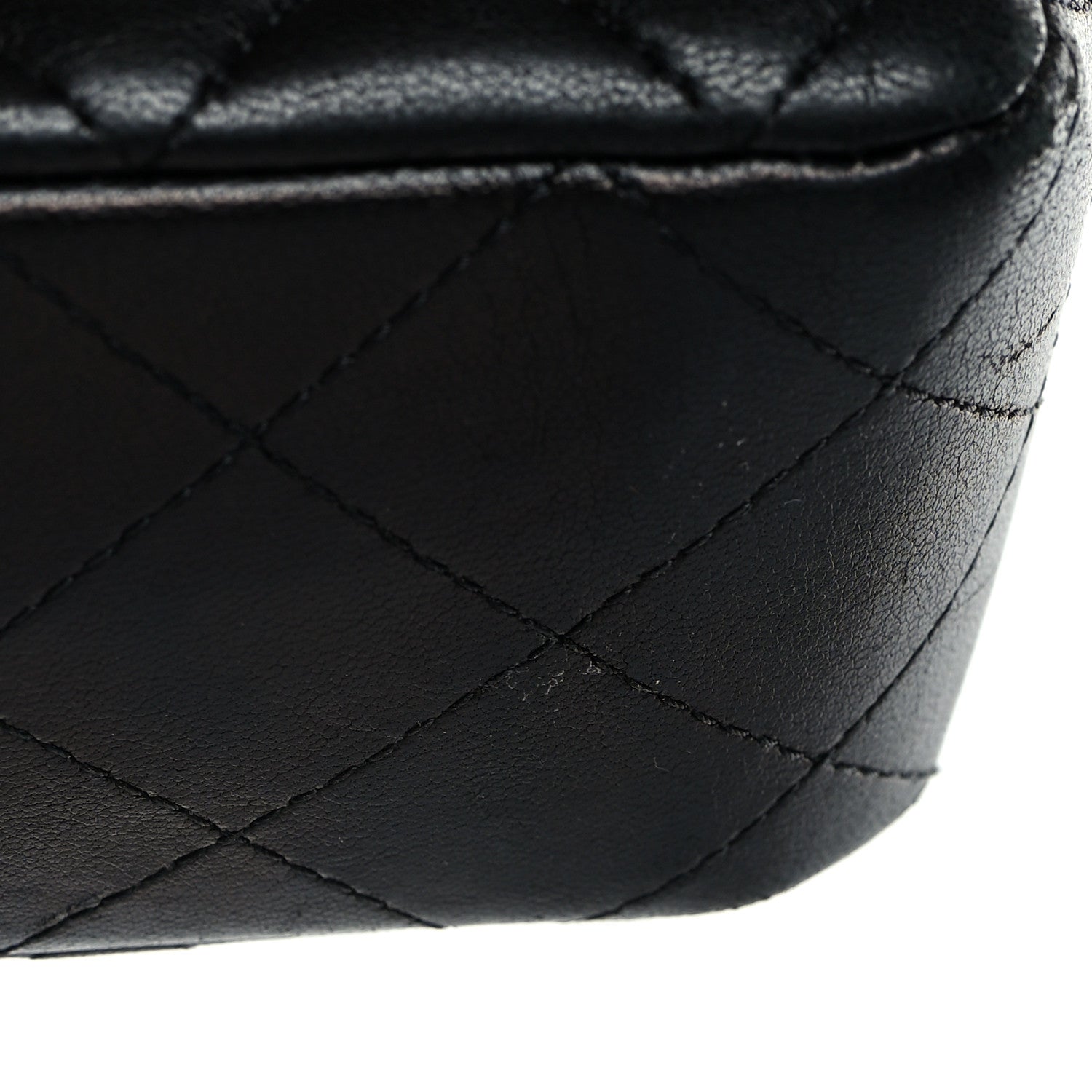 Chanel Lambskin Quilted Mini Rectangular Flap Black 13 of 13