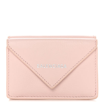 Balenciaga Smooth Calfskin Mini Papier Wallet Light Rose 1 of 9