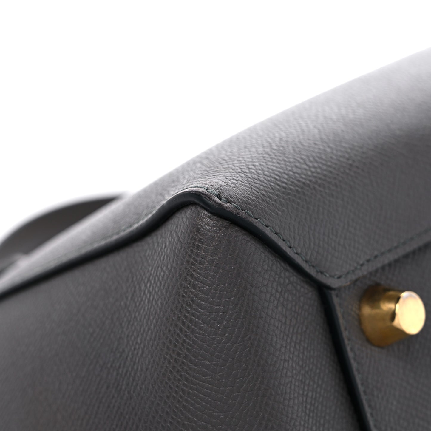 Grained Calfskin Mini Belt Bag Grey