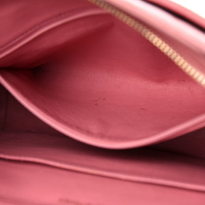 Chanel Lambskin Quilted Pocket Flap Shoulder Bag Pink 16 of 43