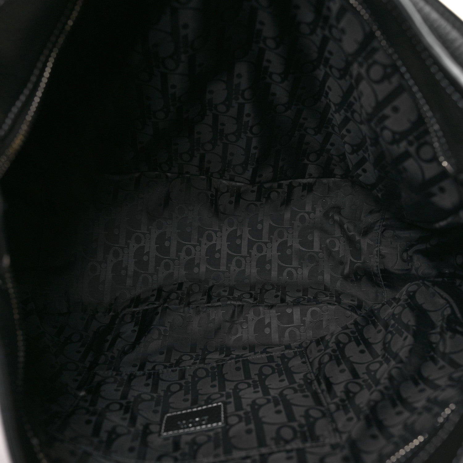 Christian Dior Grained Calfskin Saddle Soft Bag Black 5 of 9