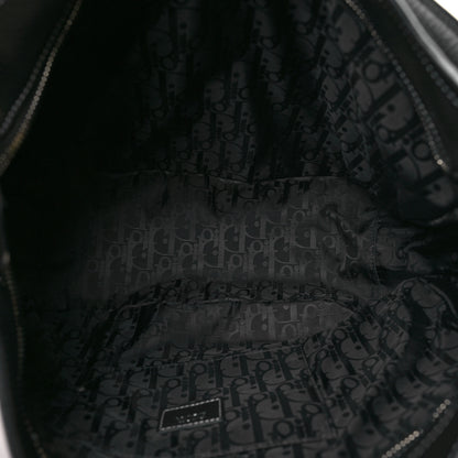 Christian Dior Grained Calfskin Saddle Soft Bag Black 5 of 9