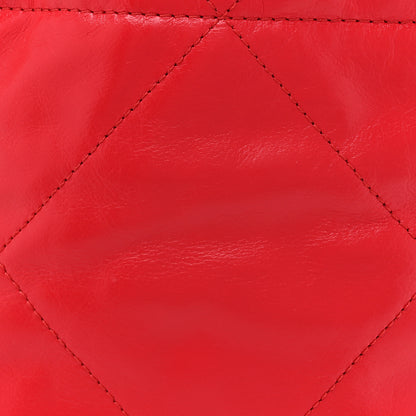 Chanel Shiny Calfskin Quilted Mini Chanel 22 Red 8 of 10