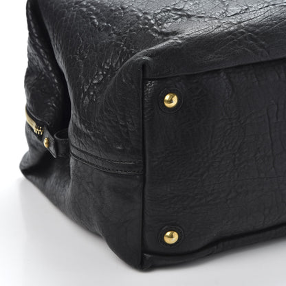 Saint Laurent Pebbled Lambskin Medium Easy Sac Black 5 of 8