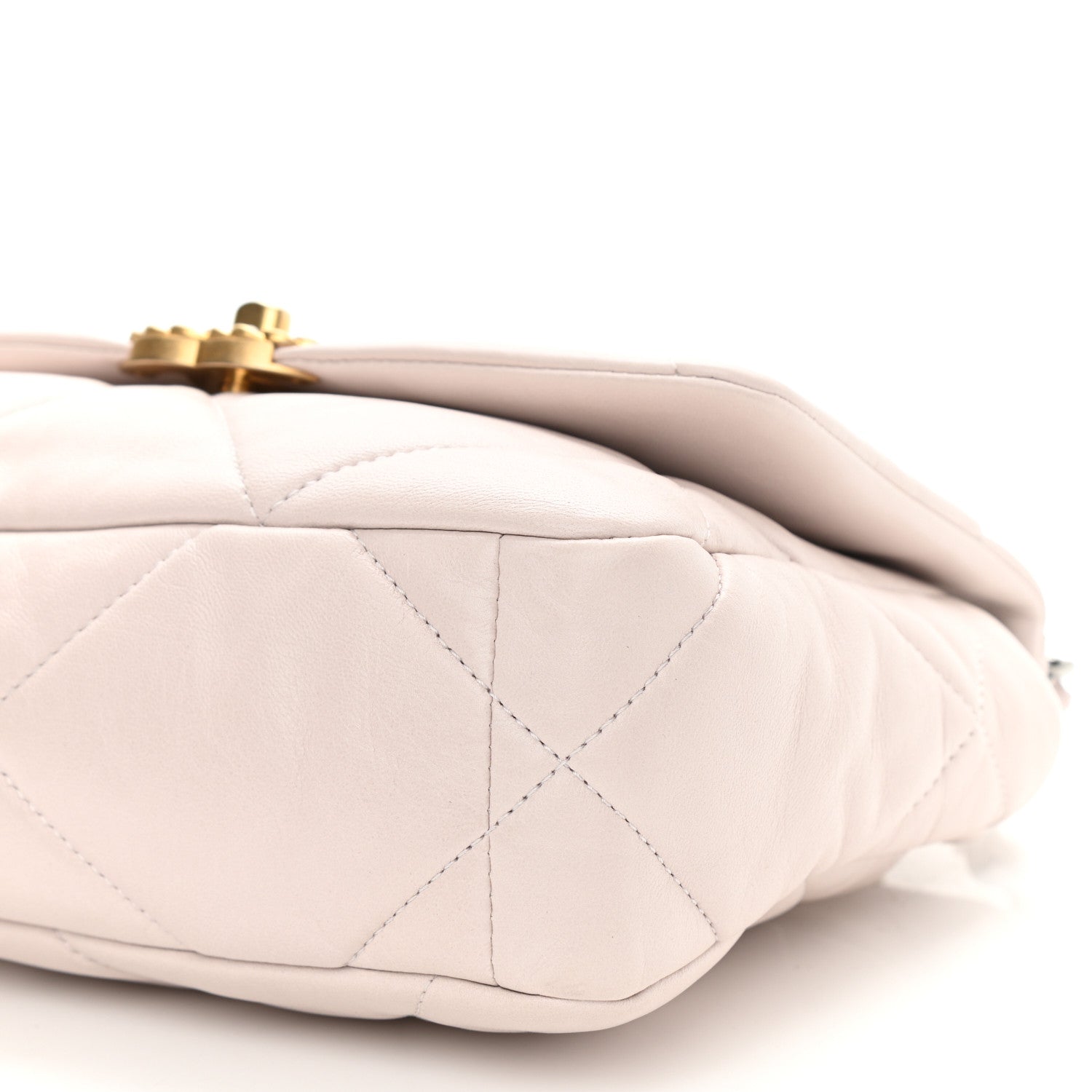 Chanel Lambskin Quilted Medium Chanel 19 Flap Light Pink 10 of 11