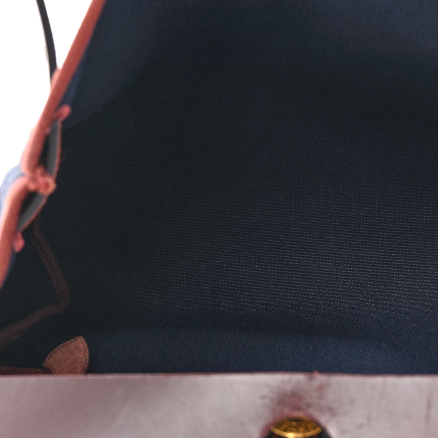 Hermes Toile Militaire Vache Hunter Herbag Zip Retourne 31 PM Rouge Sellier Bleu Marine 6 of 17