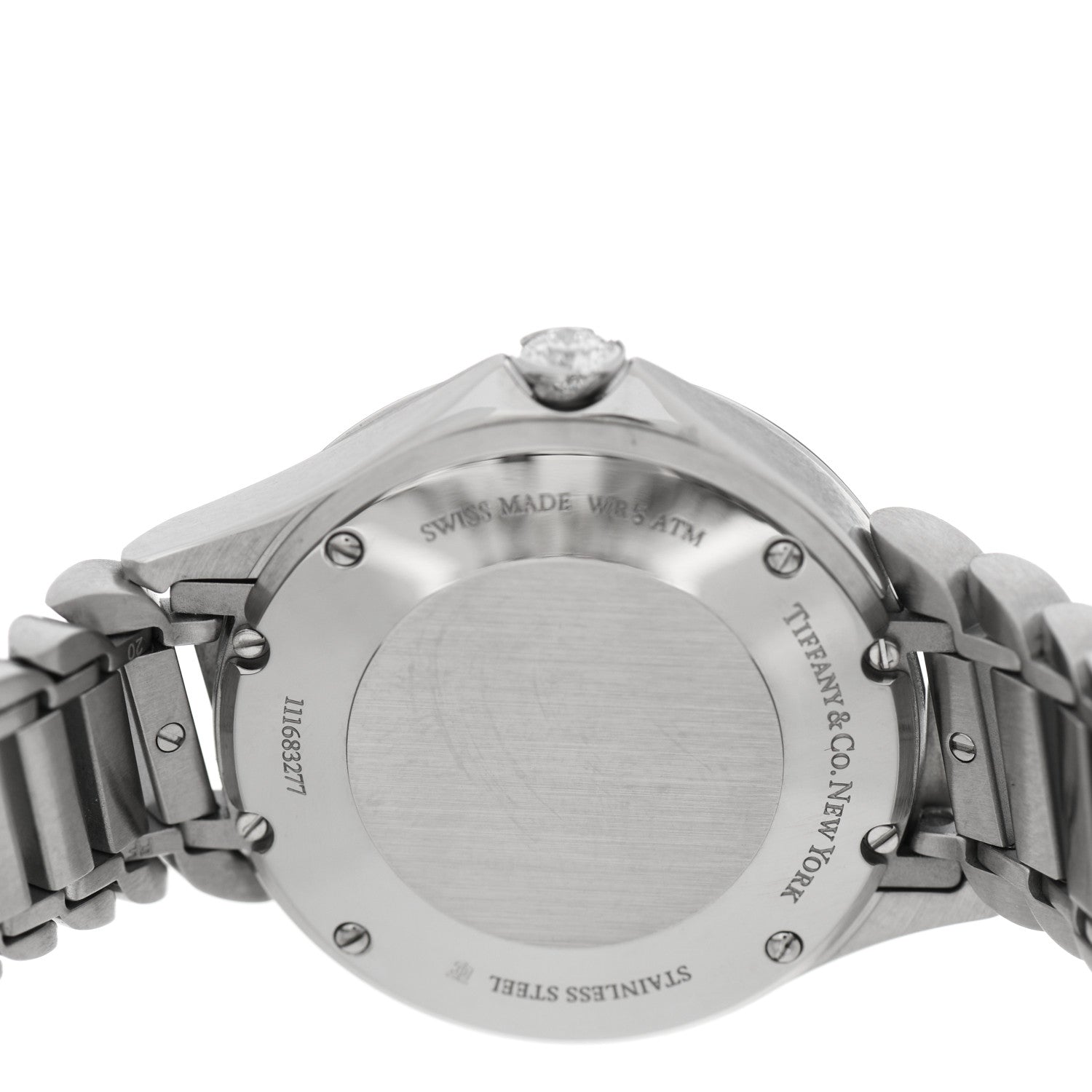 Tiffany Stainless Steel Diamond 28mm Metro 2-Hand Quartz Watch 4 of 5