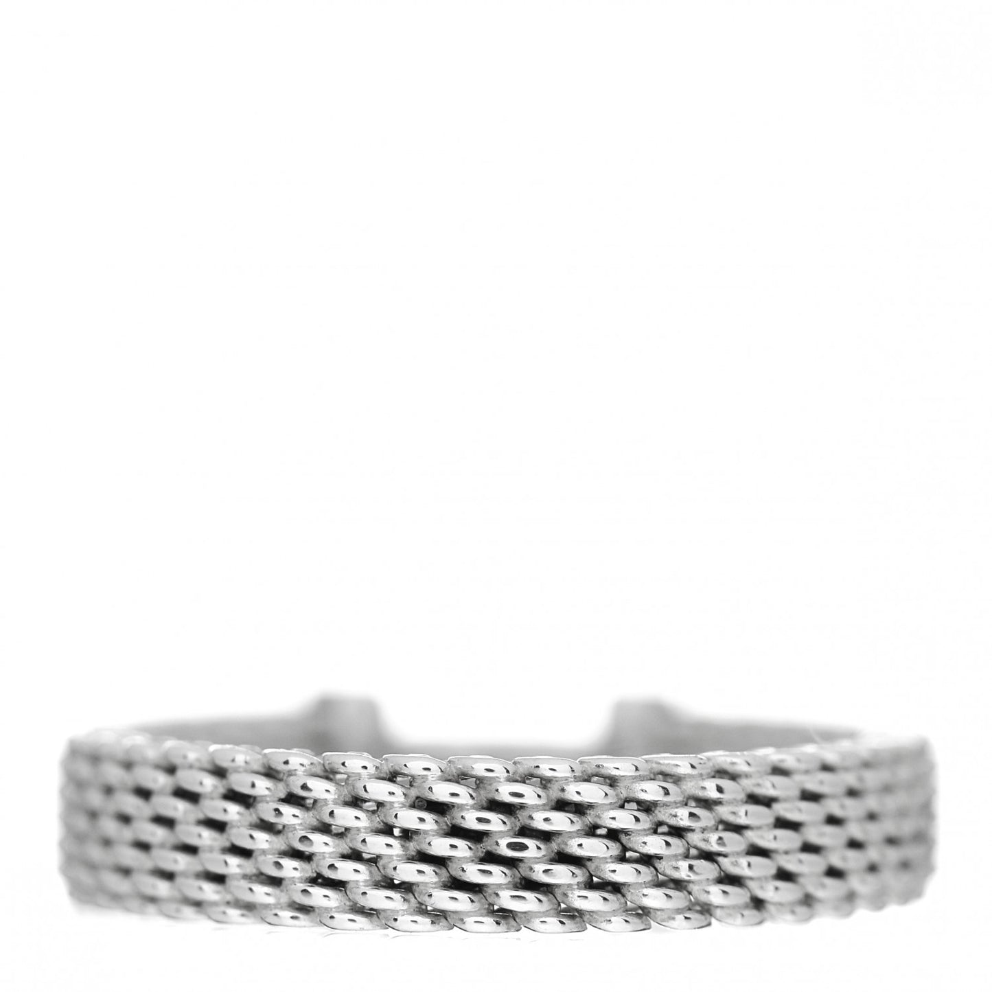 Sterling Silver Diamond Somerset Mesh Band Ring 47 4