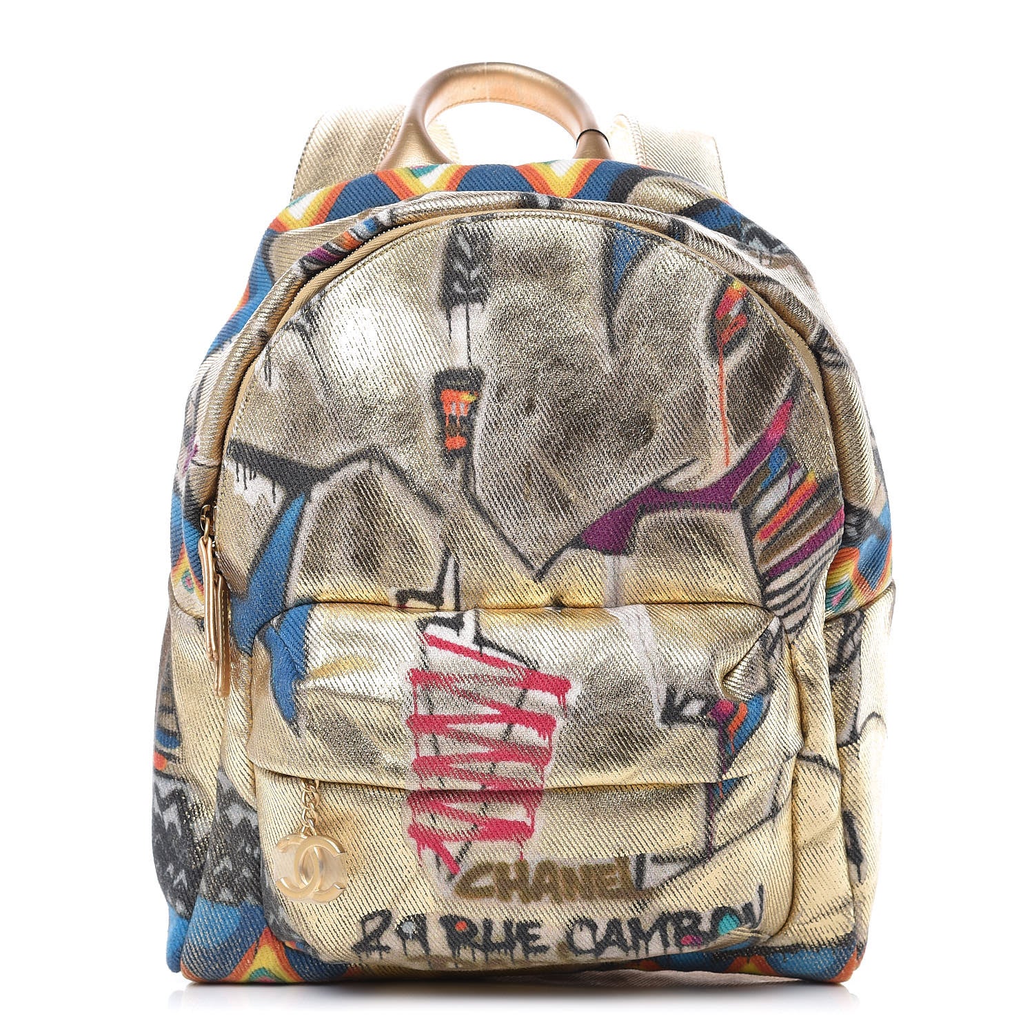 Chanel Graffiti Printed Canvas Street Spirit Backpack Multicolor 1 of 10