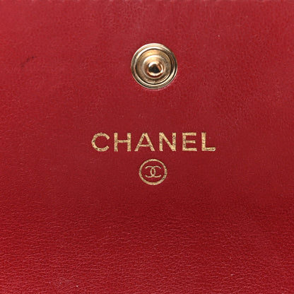 Chanel Lambskin Quilted Trendy CC Large Gusset Flap Wallet Dark Red 6 of 14