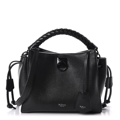 Mulberry Metallic Heavy Grain Small Iris Tote Black 1 of 14