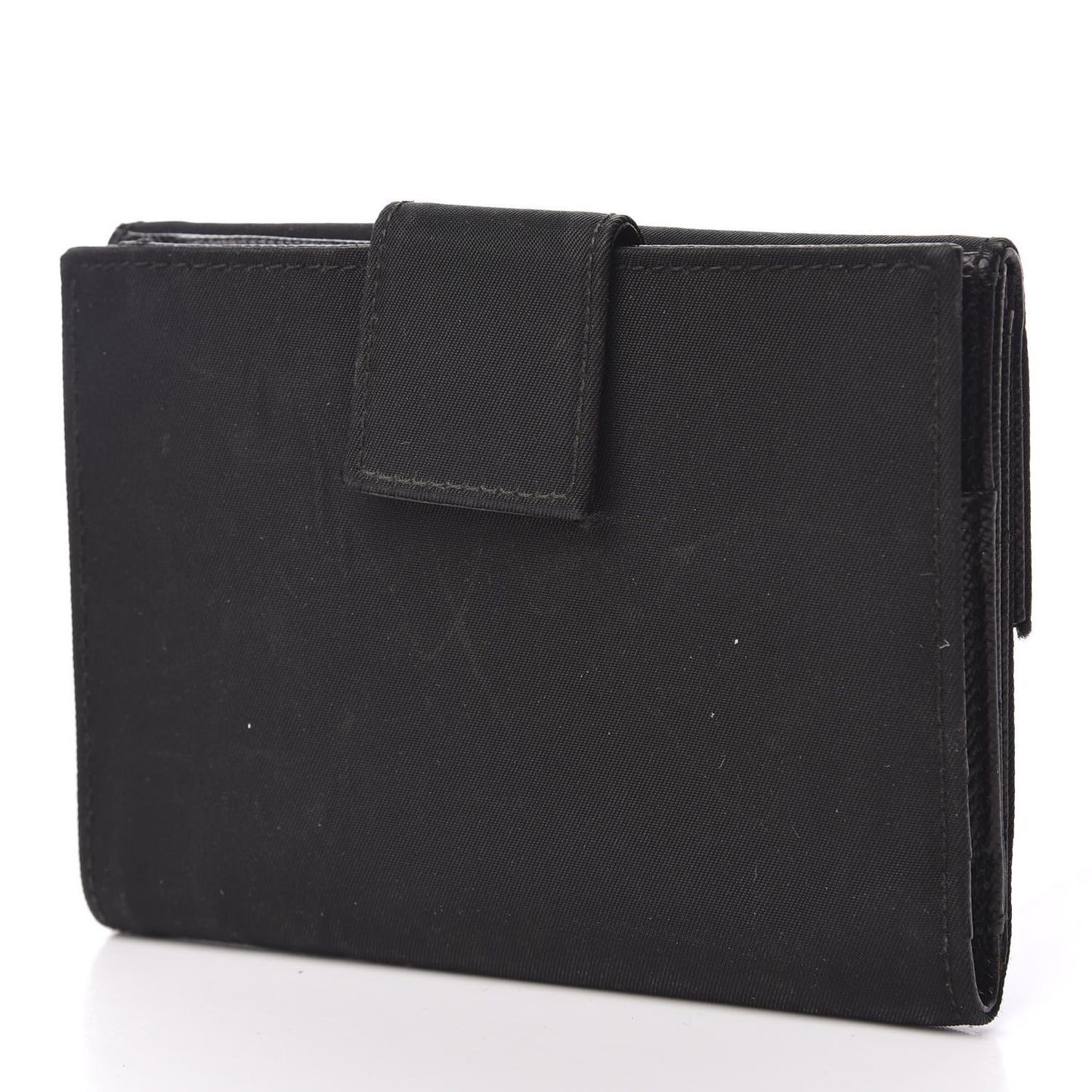 Tessuto Nylon French Wallet Black