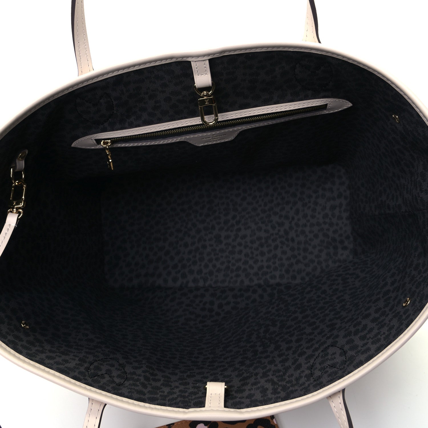 Louis Vuitton Monogram Giant Wild At Heart Neverfull MM Creme 4 of 4