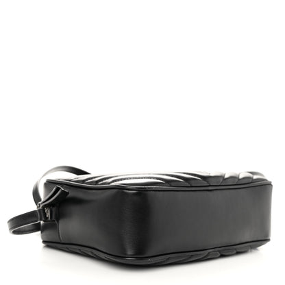 Saint Laurent Calfskin Matelasse Monogram Lou Camera Bag Black 4 of 9