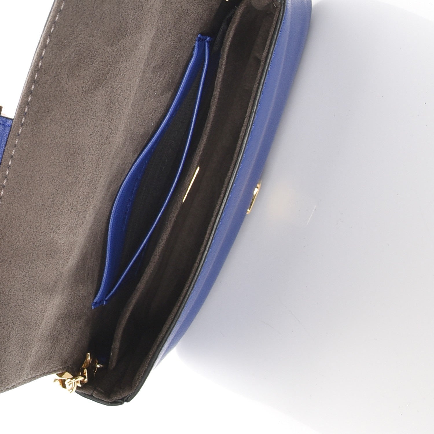 Fendi Shiny Nappa Micro Baguette Blue Neon 6 of 8