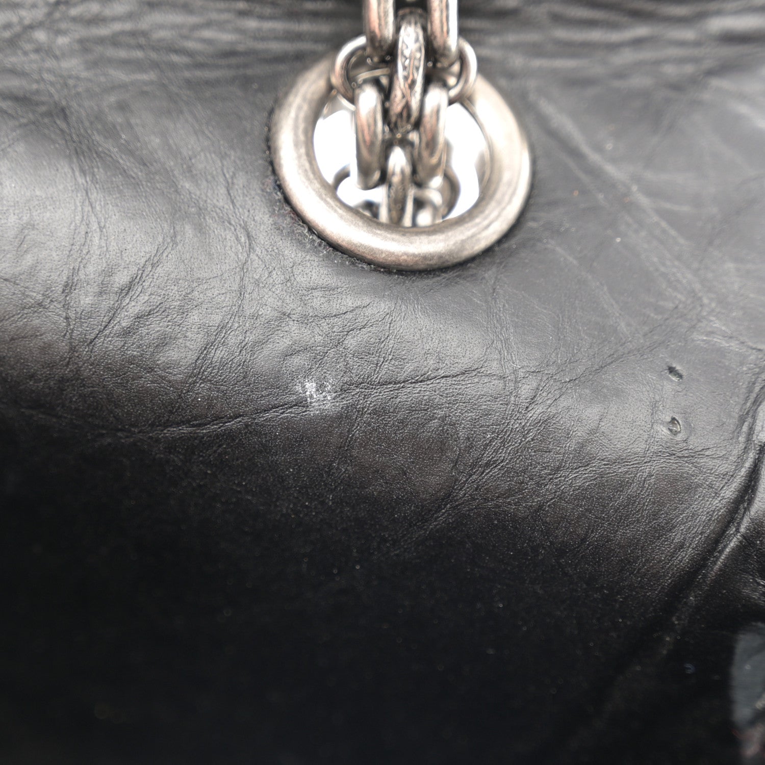 Chanel Aged Calfskin Quilted 2.55 Reissue 226 Flap Black 11 of 14