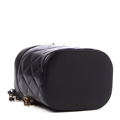 Chanel Lambskin Quilted Trendy Vanity Case Black 4 of 11