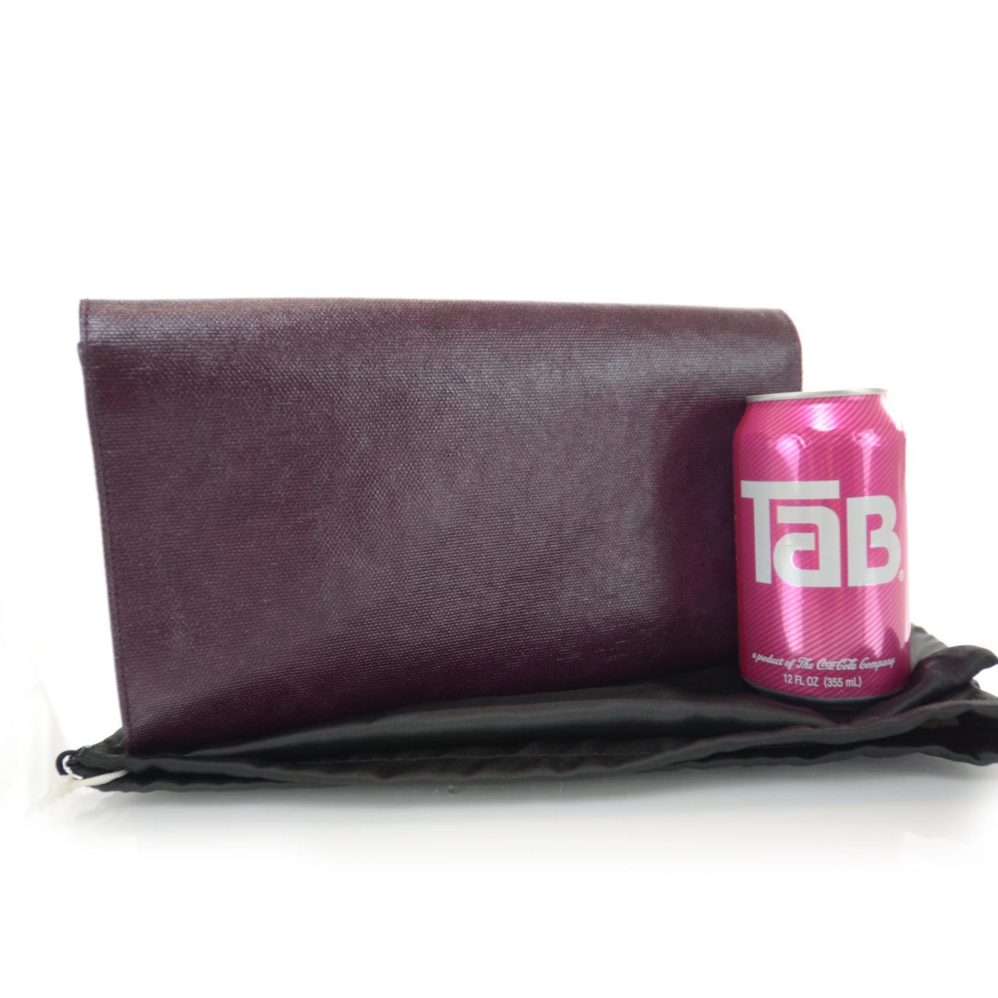 Textured Large Belle de Jour Clutch Prune