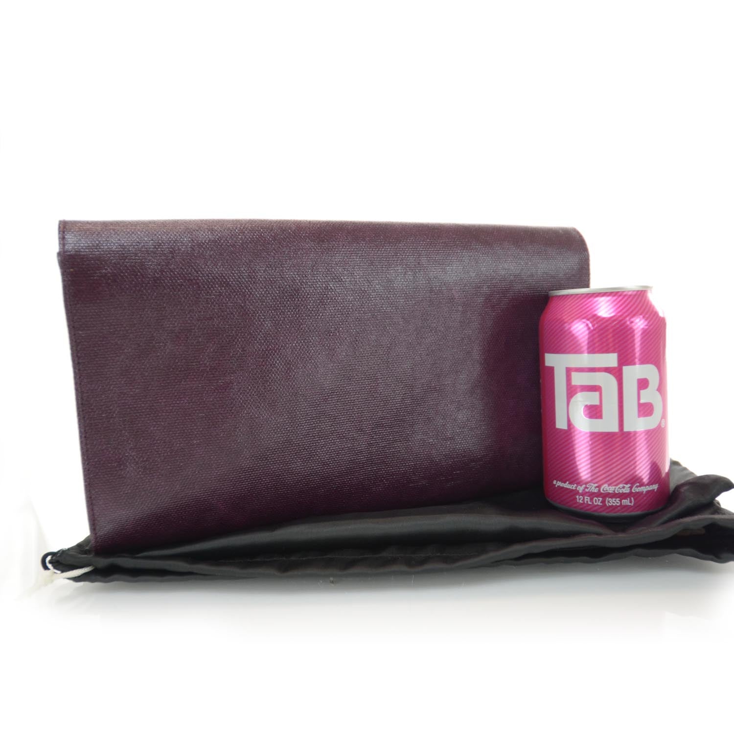 Saint Laurent Textured Large Belle de Jour Clutch Prune 2 of 7