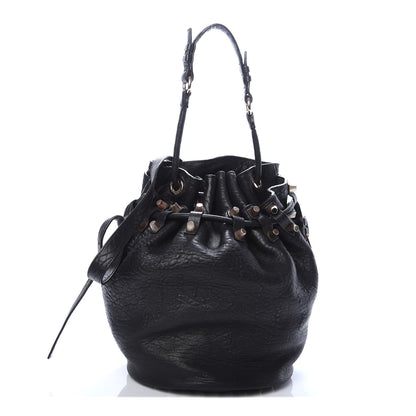 Alexander Wang Pebbled Lambskin Diego Bucket Black Rose Gold Hardware 1 of 10