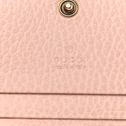 Gucci Calfskin GG Marmont Bow Card Case Black 6 of 8