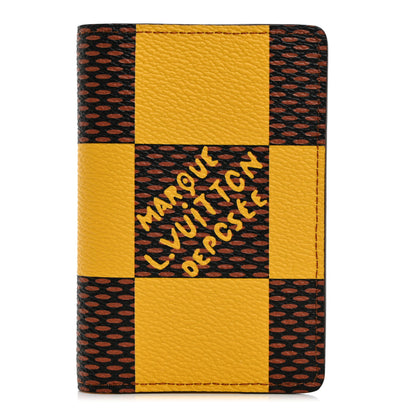Louis Vuitton Damier Pop Pocket Organizer NM Yellow 1 of 6