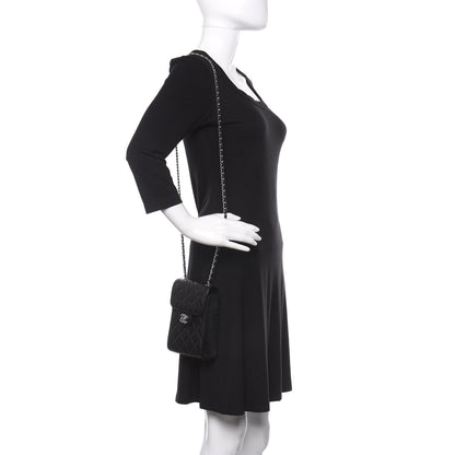 Chanel Caviar Quilted Classic Phone Holder Black 2 of 12