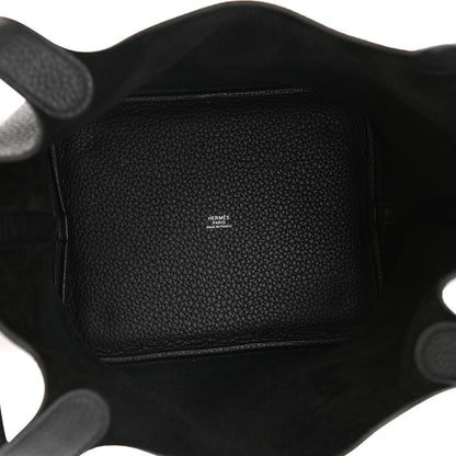 Hermes Taurillon Clemence Picotin Lock 22 MM Black 5 of 9