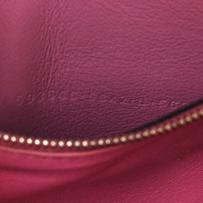 Balenciaga Shiny Calfskin Crocodile Embossed Small Hourglass Top Handle Bag Candy Pink 7 of 11
