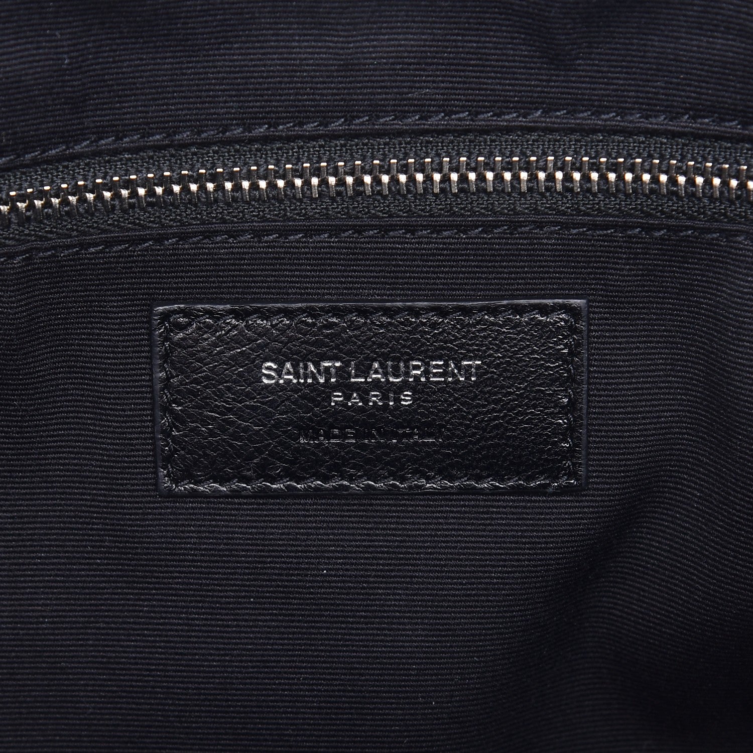 Saint Laurent Calfskin Y Quilted Monogram Medium Loulou Bowling Bag Black 6 of 7