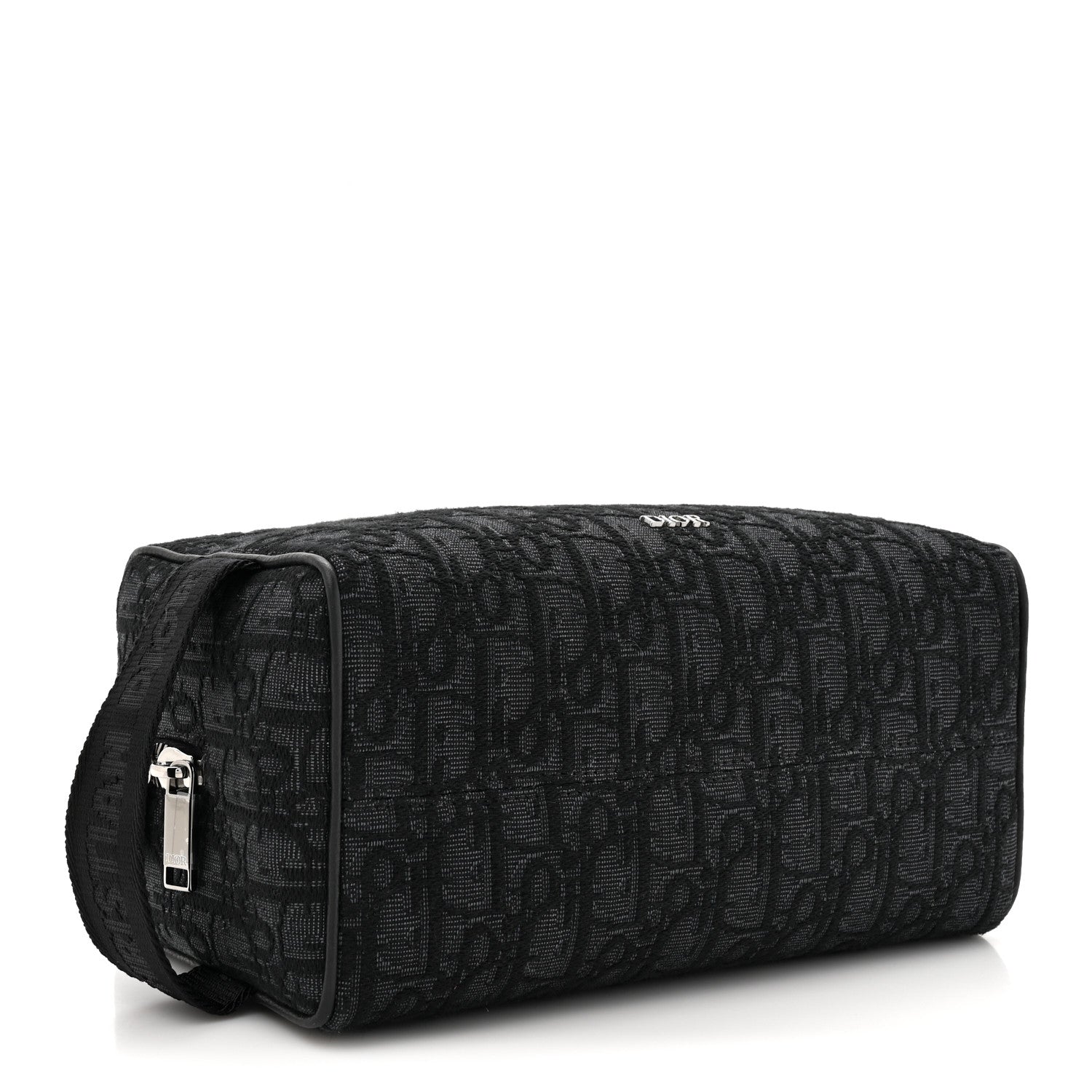 Christian Dior Oblique Jacquard Toiletry Pouch Black 4 of 7